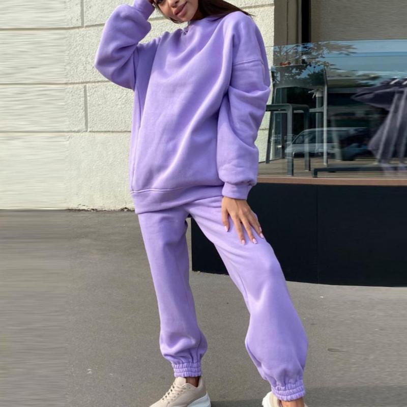 Women's Tracksuits Tracksuit Solid Color Loose T-shirt Women Long Sleeve Hoodie Pants Outfit Sportswear For Spring Home Sweatpants Outfits, Gray
Women's Tracksuits Tracksuit Solid Color Loose T-shirt Women Long Sleeve Hoodie Pants Outfit Sportswear For Spring Home Sweatpants Outfits, Gray