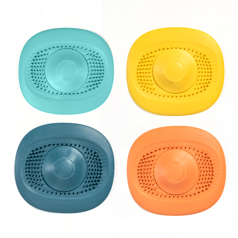 

Sink Silicone Drain Strainer Hair Catcher Rubber Shower Bathtub Floor Filter Water Stopper Bathroom Kitchen Deodorant Plug Tools free DHL