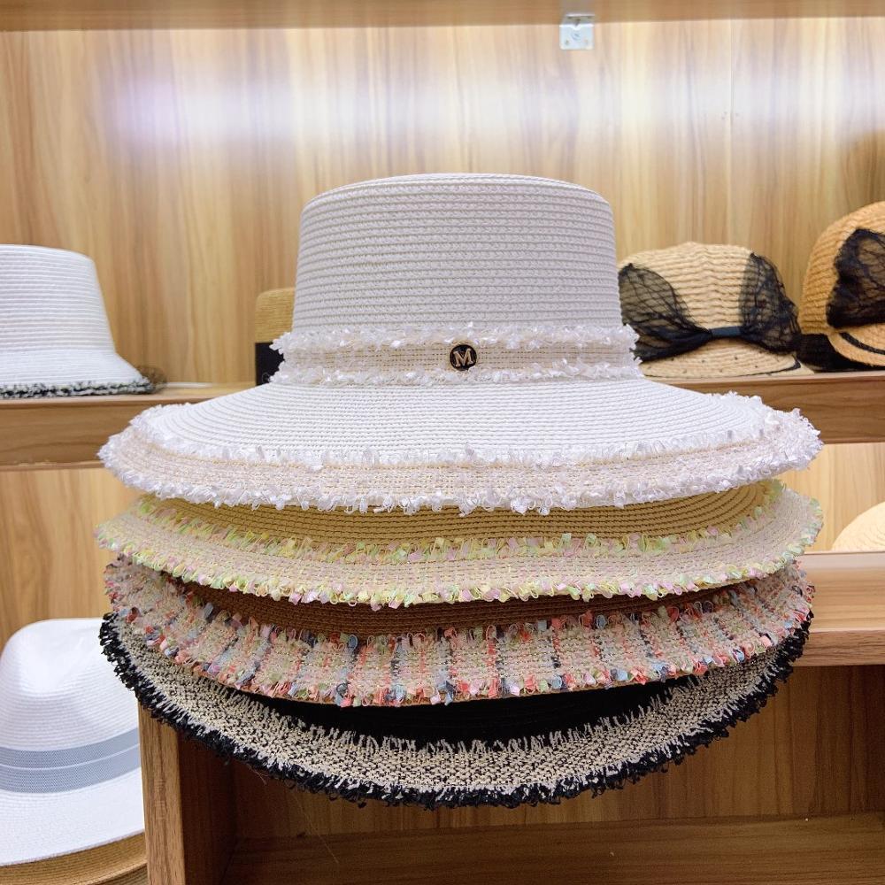 2021 New Women Wide Brim Summer Fringed Beach Straw Boater Flat Top Sun Hats Fashion Derby Lady Chapeau Feminino Cap Yhph, White
2021 New Women Wide Brim Summer Fringed Beach Straw Boater Flat Top Sun Hats Fashion Derby Lady Chapeau Feminino Cap Yhph, White