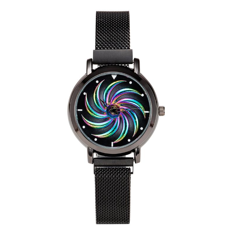 Wristwatches 2022 Fashion Trend Casual Ladies Always Running Alloy Watch Magnet Buckle Milan Band Quartz, Black
Wristwatches 2022 Fashion Trend Casual Ladies Always Running Alloy Watch Magnet Buckle Milan Band Quartz, Black