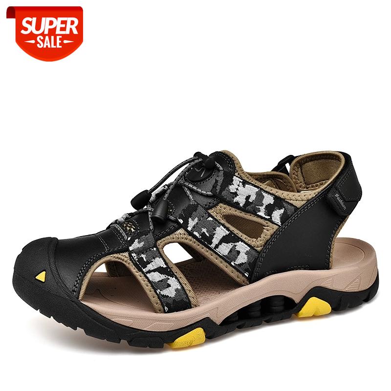 Summer Genuine Leather Shoes Fashion Men Leather Sandals Summer Beach Shoes Casual Male Sandals 2019 Beach #sk8F, Black
Summer Genuine Leather Shoes Fashion Men Leather Sandals Summer Beach Shoes Casual Male Sandals 2019 Beach #sk8F, Black