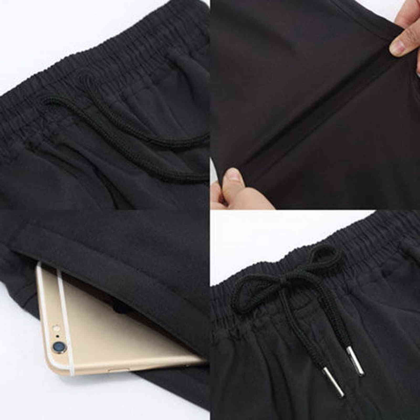 FALIZA Mens Casual Pants Breathable Quick Dry Loose Wide Leg Trousers Spring Autumn Male Pantalon Hombre Plus Size 6XL PA61 211119
