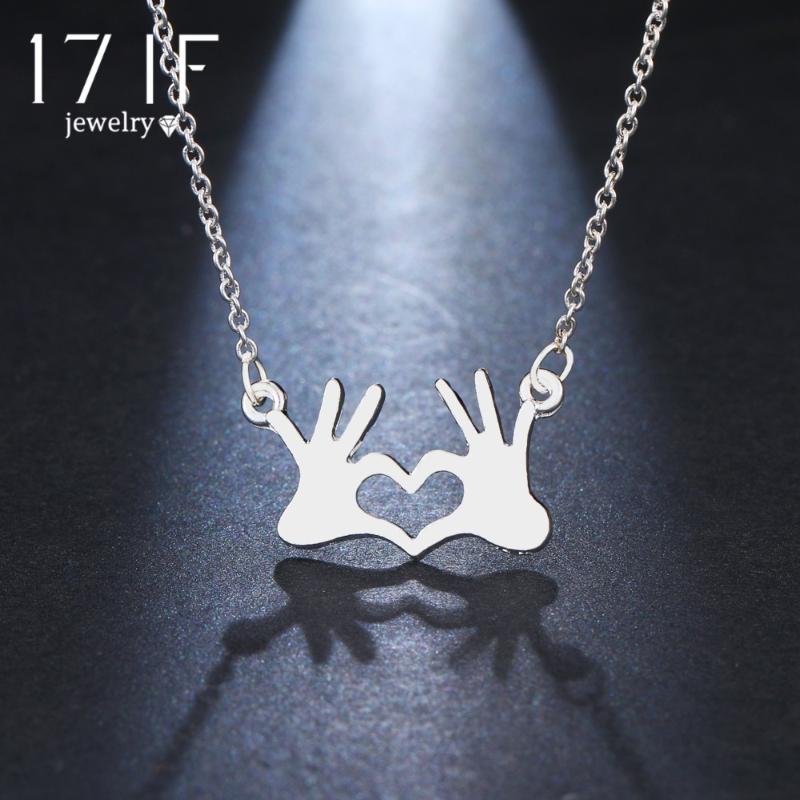 Pendant Necklaces DAXI Fashion Stainless Steel Jewelry Hand Chain Double Love Palm Heart Pendants Gold For Women Statement Necklace 2021
Pendant Necklaces DAXI Fashion Stainless Steel Jewelry Hand Chain Double Love Palm Heart Pendants Gold For Women Statement Necklace 2021