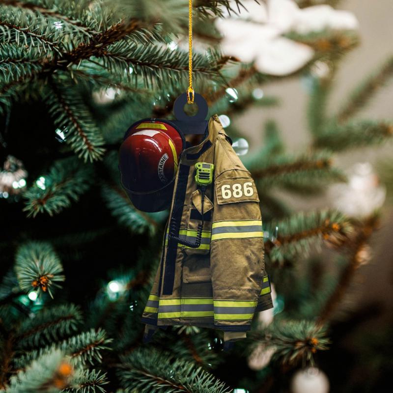 Christmas Decorations Creative Fireman Coat Car Pendant Tree Decor Wood Firefighter Uniform Hanging Ornament For Home Xmas Souvenir Gift
Christmas Decorations Creative Fireman Coat Car Pendant Tree Decor Wood Firefighter Uniform Hanging Ornament For Home Xmas Souvenir Gift