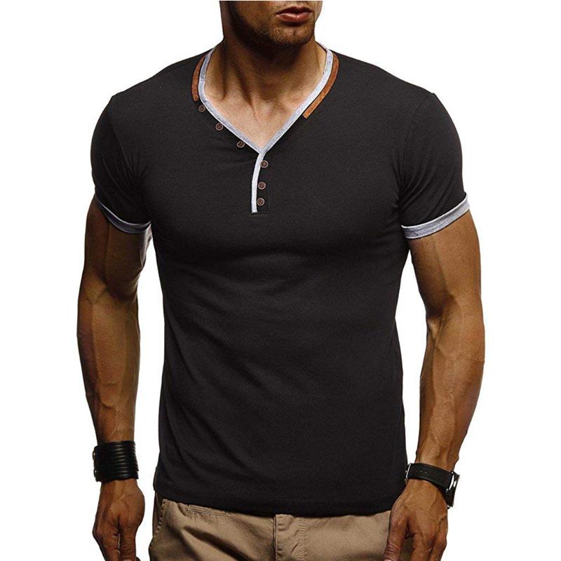 2021 Fashion Summer Men V-Neck T-Shirts Casual Plain Solid Short Sleeve T-Shirt Slim Fit Sports Top Tee Shirts Plus Size Hip Hop, White;black
2021 Fashion Summer Men V-Neck T-Shirts Casual Plain Solid Short Sleeve T-Shirt Slim Fit Sports Top Tee Shirts Plus Size Hip Hop, White;black