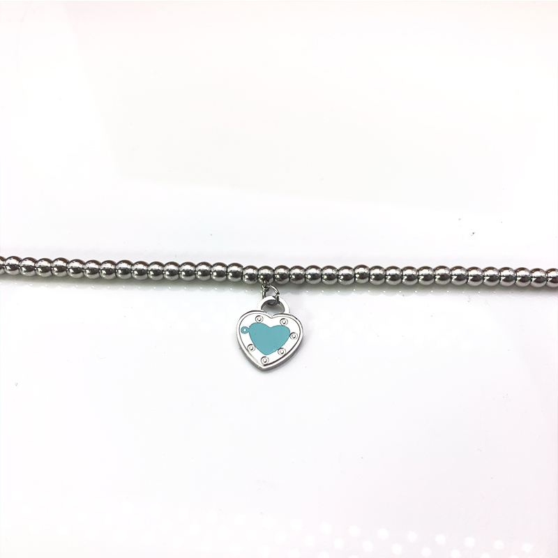 logo luxury Heart Beaded Bracelet Women strands Stainless Steel couple chain on Hand Gifts for girlfriend Accessories Pink Red Green Blue wholesale, Black
logo luxury Heart Beaded Bracelet Women strands Stainless Steel couple chain on Hand Gifts for girlfriend Accessories Pink Red Green Blue wholesale, Black
