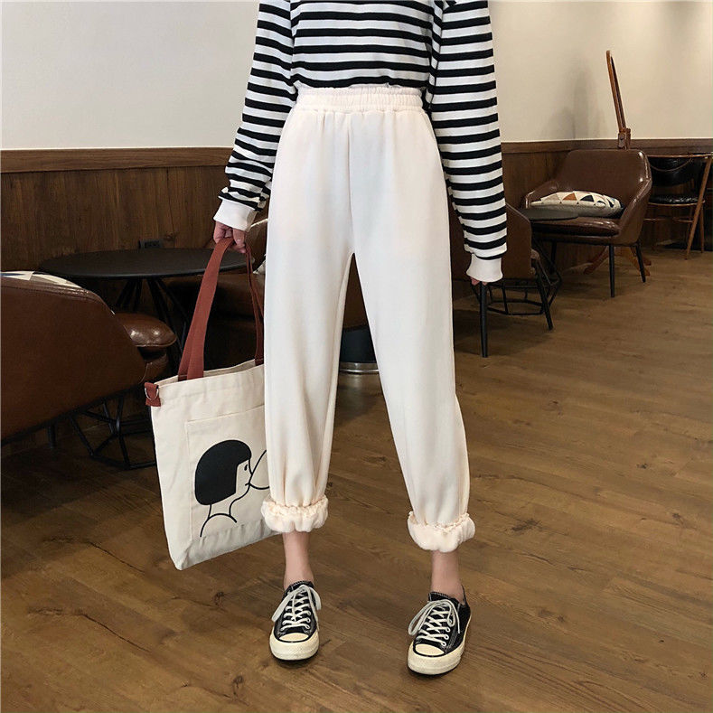 2021 New Casual Hoodie Down Elastic Athletic Waistband Solid Sweatpants Baggy Ankle White Length High Waist Z9l9
2021 New Casual Hoodie Down Elastic Athletic Waistband Solid Sweatpants Baggy Ankle White Length High Waist Z9l9