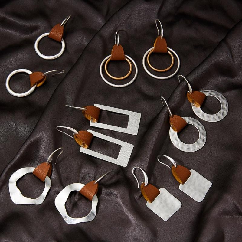 Dangle & Chandelier Geometric Size Double Circle Drop Earrings Brown Leather Regular Rectangle For Women 2021 Ladies Party Gift
Dangle & Chandelier Geometric Size Double Circle Drop Earrings Brown Leather Regular Rectangle For Women 2021 Ladies Party Gift