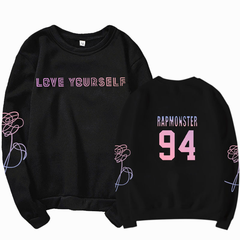 jungkook Unisex hoody kpop jung kook hoodies 97 sweatshirt love yourself KPOP hoody sweatshirt XL for casual harajuku kpop hoody 201212