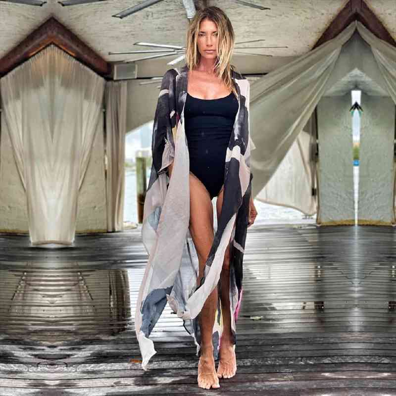Vintage Print Chiffon Tunic Long Womens Shirts Kimono Plus Size Sexy Beach Wear Summer Clothing For Women Tops And Blouses, Multi
Vintage Print Chiffon Tunic Long Womens Shirts Kimono Plus Size Sexy Beach Wear Summer Clothing For Women Tops And Blouses, Multi