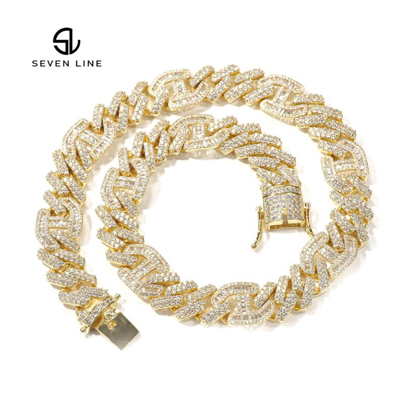 Chains Hiphop Studded With Irregular Shape Rapper Large Gold Chain Cuban Necklace, Silver
Chains Hiphop Studded With Irregular Shape Rapper Large Gold Chain Cuban Necklace, Silver