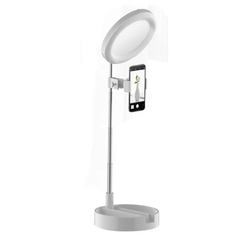 Foldable Selfie Stick Ring Light Tripod For Phone With Mirror LED Phone Holder For Makeup Live Storage
Foldable Selfie Stick Ring Light Tripod For Phone With Mirror LED Phone Holder For Makeup Live Storage