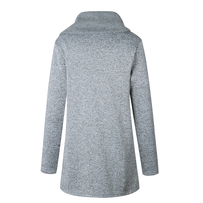 Jacket Woman Autumn Winter Plus Size Cotton Overcoat Lapel Zipper Loose Outerwear For Female Causal Autumn Winter Womn Jacket 201106