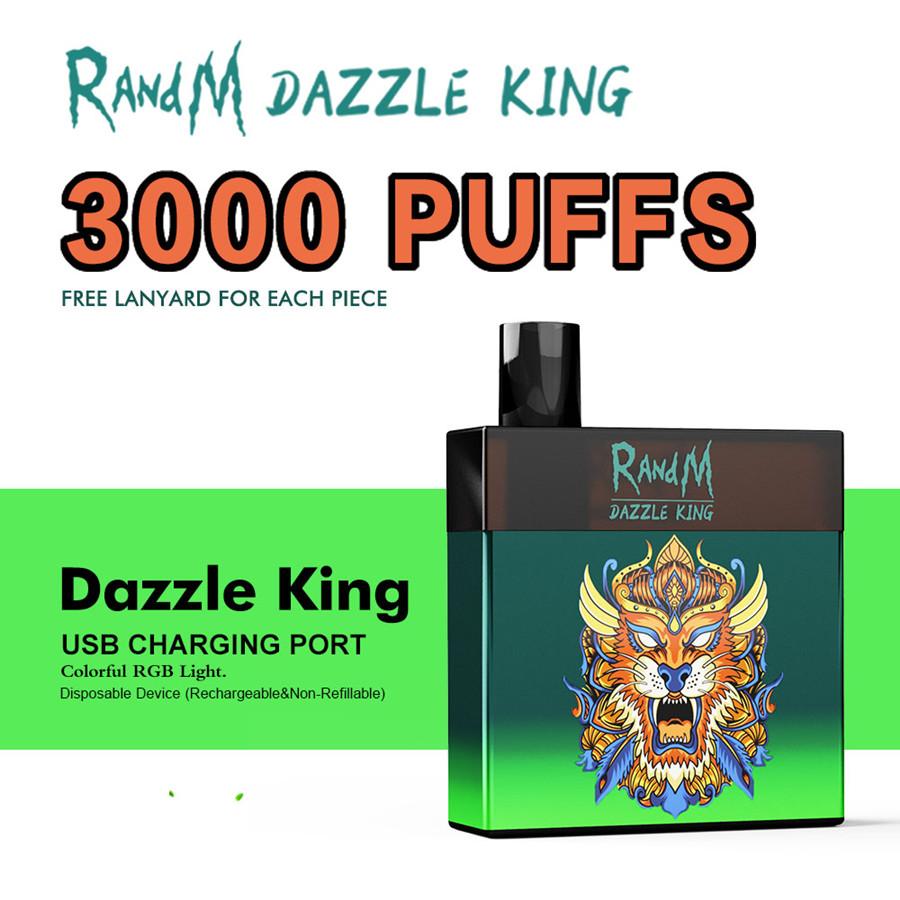 Fumot original cigarette RandM Dazzle King 3000Puffs Led Light Pod Device Wholesale RGB disposable vape pen
Fumot original cigarette RandM Dazzle King 3000Puffs Led Light Pod Device Wholesale RGB disposable vape pen