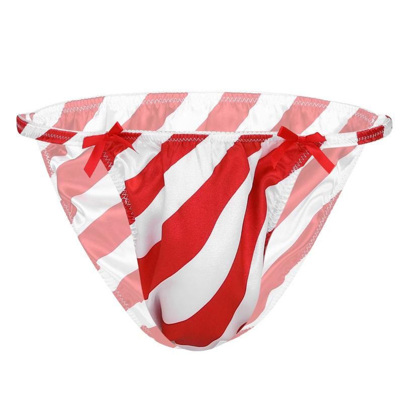 Underpants Lingerie Mens Santa Claus Costume Shiny Satin Red&White Striped Low Rise Christmas Sissy Panties Sting Bikini Breifs Underwear, Black;white
Underpants Lingerie Mens Santa Claus Costume Shiny Satin Red&White Striped Low Rise Christmas Sissy Panties Sting Bikini Breifs Underwear, Black;white