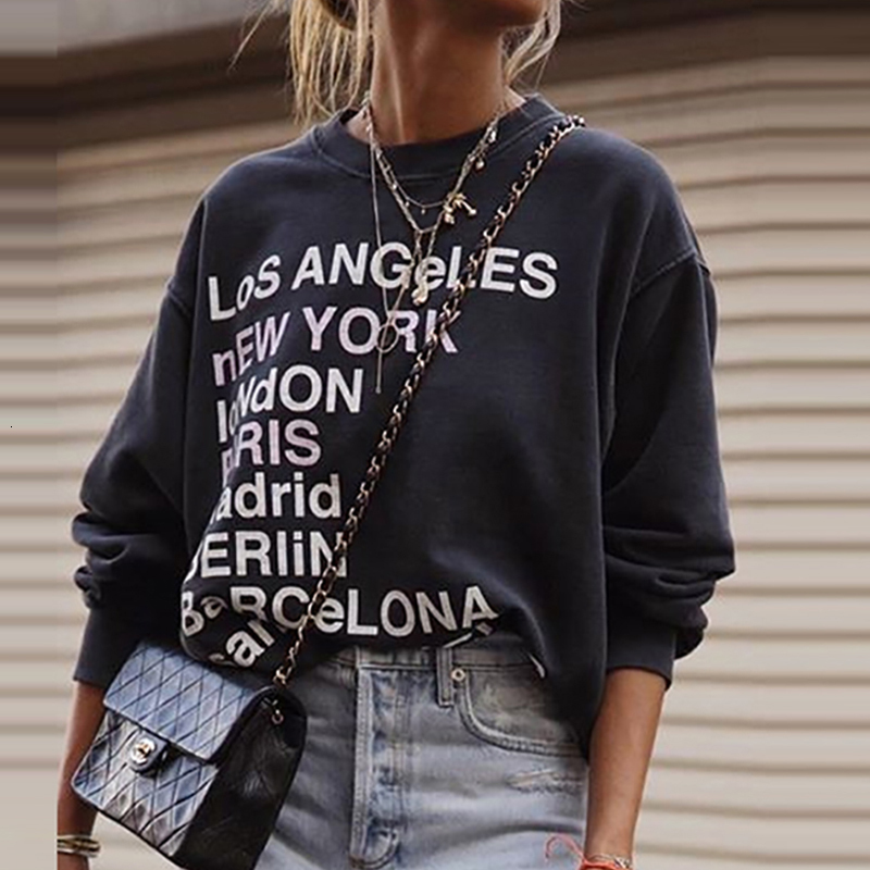 2021 Vintage Thick Cotton Black France Design Letter Printing Sweatshirt New Autumn Solid Drop-shoulder Loose Stylish Women S5t0
2021 Vintage Thick Cotton Black France Design Letter Printing Sweatshirt New Autumn Solid Drop-shoulder Loose Stylish Women S5t0