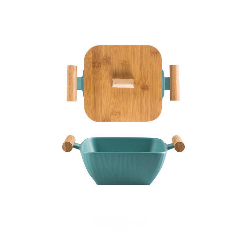 Dishes & Plates Nordic Ceramic Fruit Plate Kitchen Supplies Household Salad With Lid Deep Bowl Restaurant Decorative Tableware
Dishes & Plates Nordic Ceramic Fruit Plate Kitchen Supplies Household Salad With Lid Deep Bowl Restaurant Decorative Tableware
