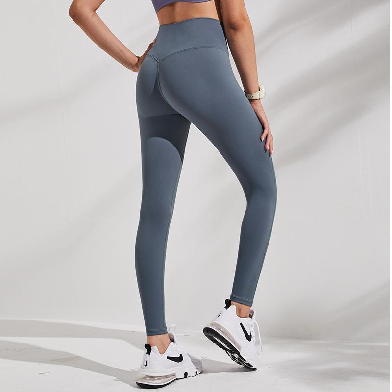 New High Waist Shaping Simple Yoga Pants Women' Double-Sided Brocade Nude Feel Fitness Peach Hip Training Tights, Beige
New High Waist Shaping Simple Yoga Pants Women' Double-Sided Brocade Nude Feel Fitness Peach Hip Training Tights, Beige