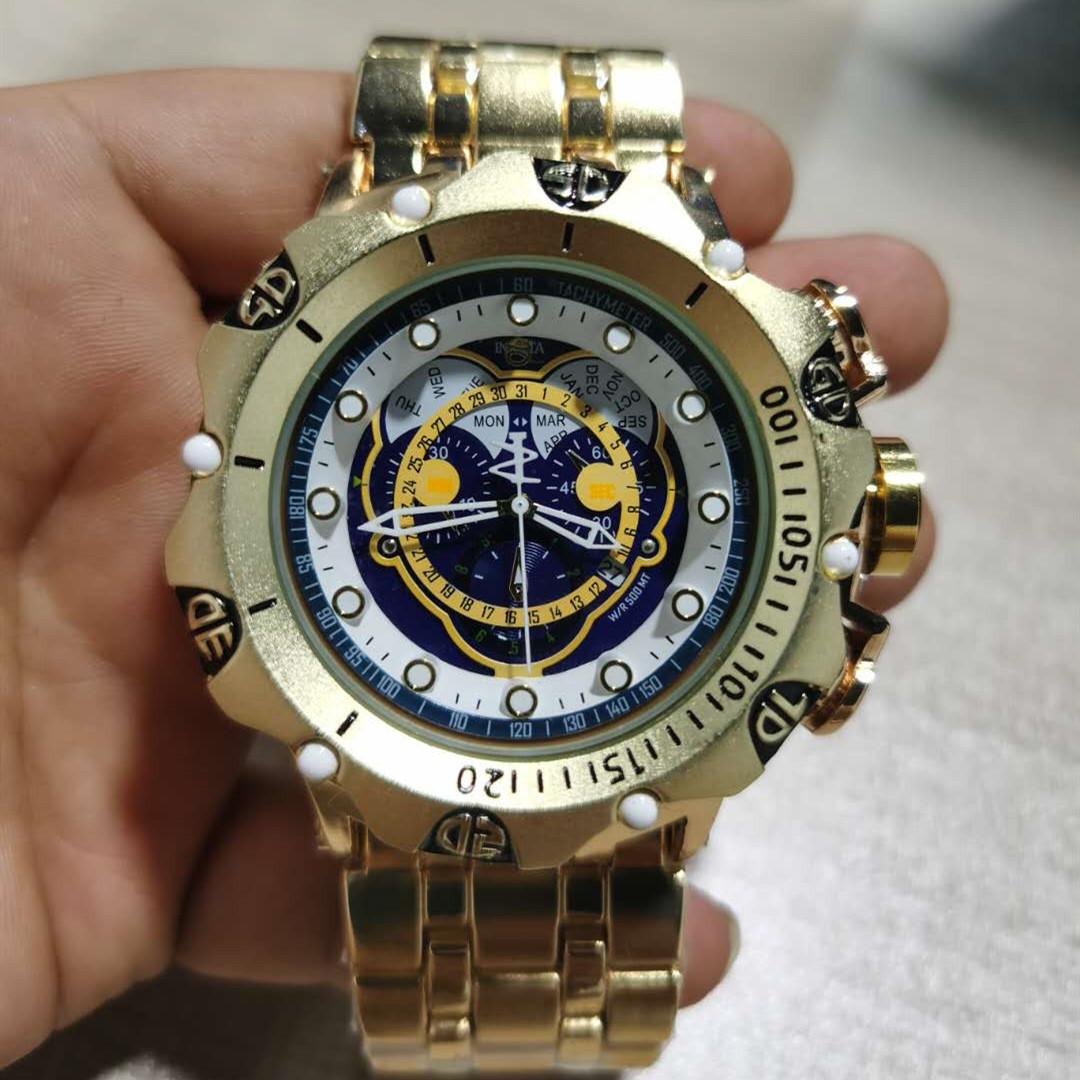 Sell Invicta Men's Casual Sports Quartz Calendar Watch DZ7333 with steel strap, swivel dial, all functions are available, Slivery;brown
Sell Invicta Men's Casual Sports Quartz Calendar Watch DZ7333 with steel strap, swivel dial, all functions are available, Slivery;brown