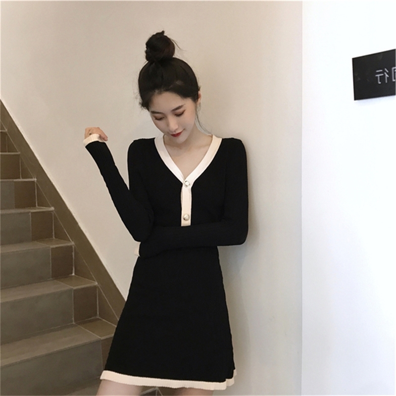 Autumn High quality Women Knit V-neck Long sleeve Cardigan Sweaters+Skirts Sets Solid Plaid Woman Casual OL Skirt Suits T200325