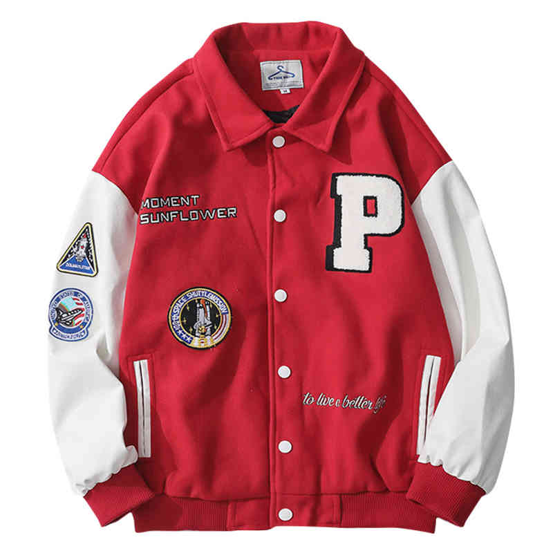 Men's Jackets College Style Single Breasted Spliced Letter Brand Clothing Bomber Jacket Men Loose Baseball Uniform Female Winter Coat KI9V, 1# shoe box
Men's Jackets College Style Single Breasted Spliced Letter Brand Clothing Bomber Jacket Men Loose Baseball Uniform Female Winter Coat KI9V, 1# shoe box