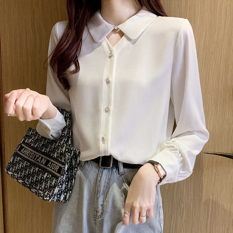 Korean Women Shirts Long Sleeve Office Lady White Shirt Tops Plus Size Woman Chiffon Blouses Top Basic Blouse 210604
Korean Women Shirts Long Sleeve Office Lady White Shirt Tops Plus Size Woman Chiffon Blouses Top Basic Blouse 210604