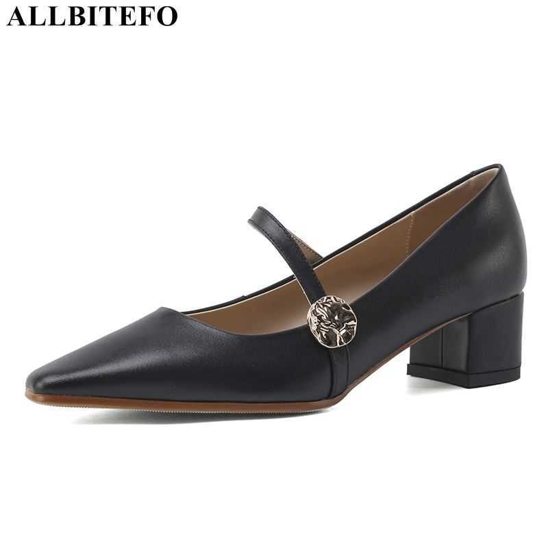 ALLBITEFO natural genuine leather women heels shoes Medium height office work shoes fashion women high heel shoes high heels 210611, As picture
ALLBITEFO natural genuine leather women heels shoes Medium height office work shoes fashion women high heel shoes high heels 210611, As picture