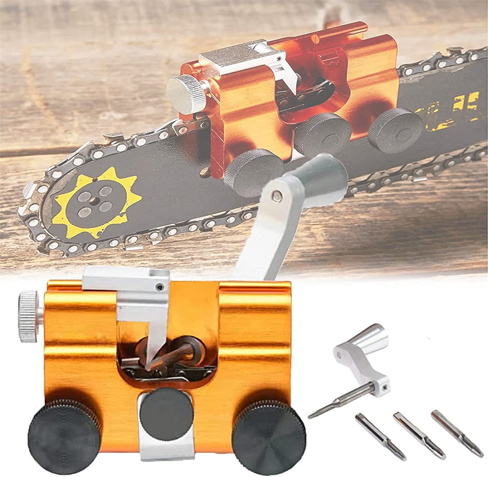 2022 New Electric Saw Timberline Chainsaw Sharpening Jig Designed to Sharpen Your Chainsaw. It is Made of Carbide Tips and Can Be Used by Burning The 