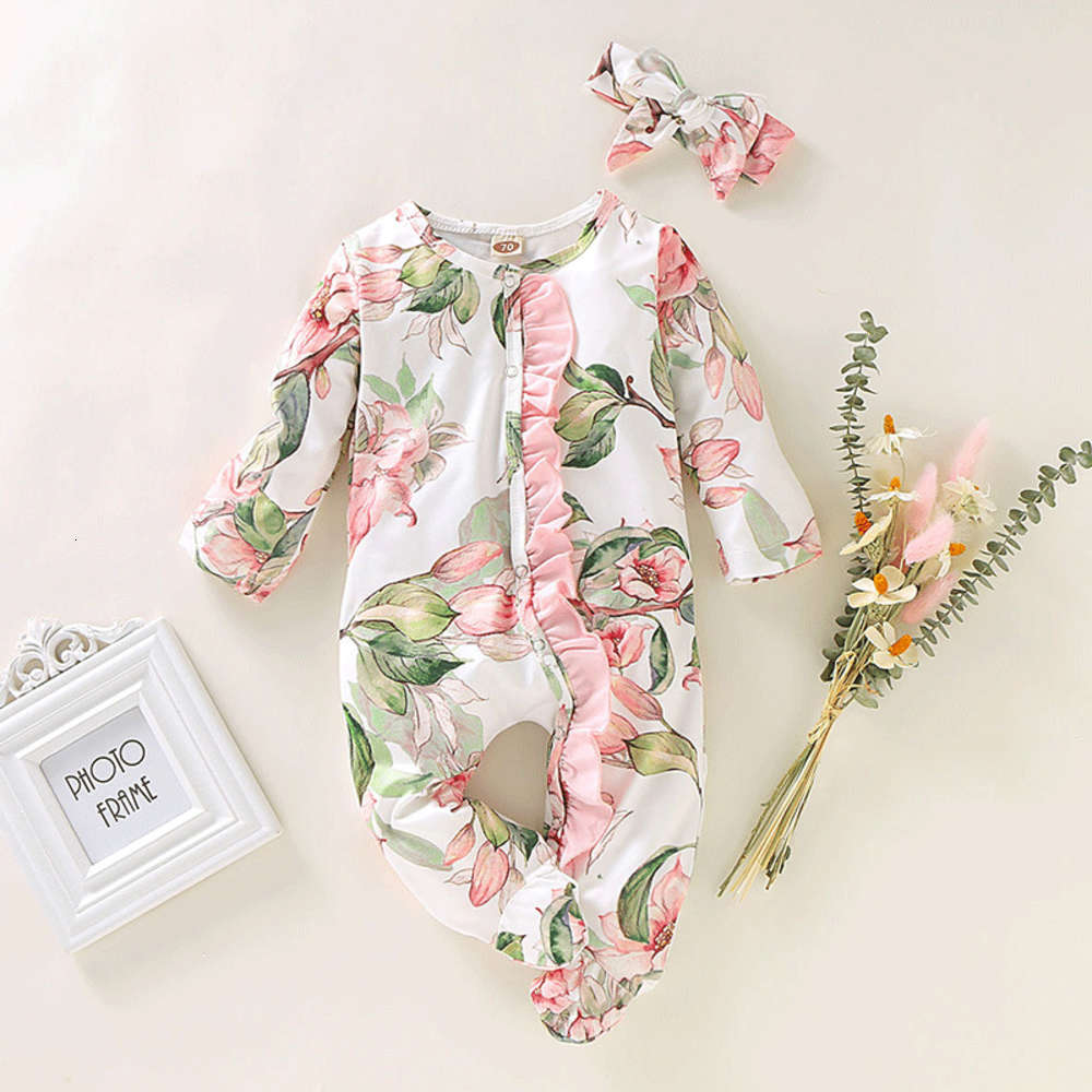 style children's harlottie clothes spring and autumn baby multi color floral Long Sleeve One Piece Baby Pajamas, White
style children's harlottie clothes spring and autumn baby multi color floral Long Sleeve One Piece Baby Pajamas, White