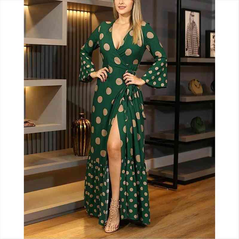 fashion elegant party blazer women dress charm summer long sleeve loose green polka dots, Black;gray
fashion elegant party blazer women dress charm summer long sleeve loose green polka dots, Black;gray
