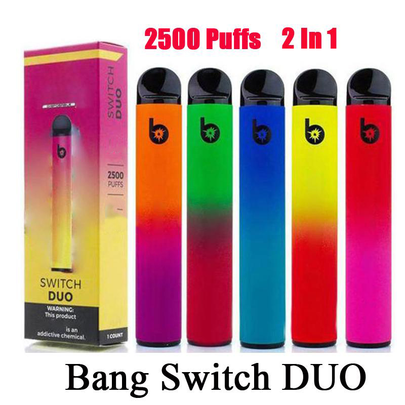 Electronic Cigarettes Bang XXL Switch Duo Disposable Vapes Pen Device Pod E Cigarette Kit 2500 Puffs Pods
Electronic Cigarettes Bang XXL Switch Duo Disposable Vapes Pen Device Pod E Cigarette Kit 2500 Puffs Pods