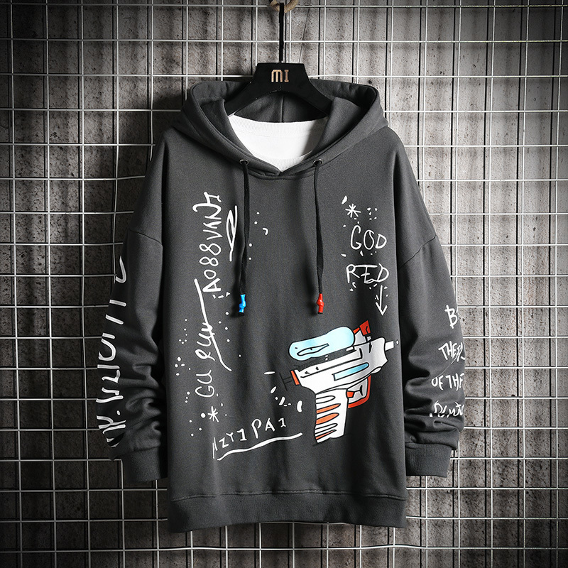Oversized Printed Men's Hoodies Graphic Hooded Sweatshirt Hip Hop Harajuku Streetwear Green Hoodie Men Sweatshirts 201126