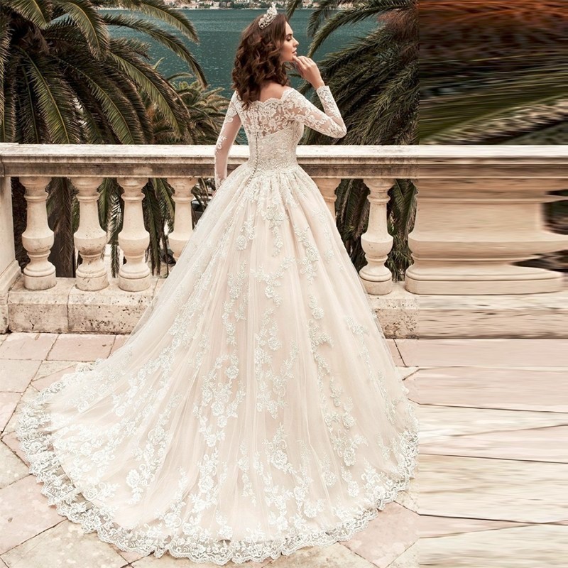 2021 Vestidos Novia Long Sleeves Lace Es Custom Made Vintage Bride New Fashion Wedding Gowns Robe De Mariee Hvtt, White
2021 Vestidos Novia Long Sleeves Lace Es Custom Made Vintage Bride New Fashion Wedding Gowns Robe De Mariee Hvtt, White