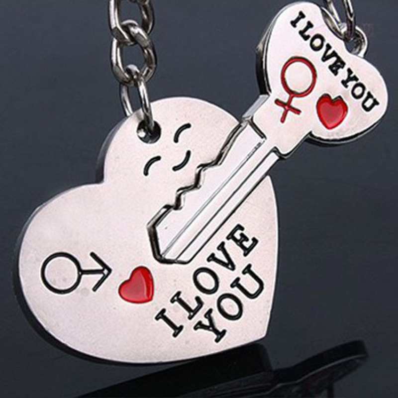 Creative Zinc Alloy Silver Plated Lovers Gift Wedding Couple Key Ring My Heart Keychain
Creative Zinc Alloy Silver Plated Lovers Gift Wedding Couple Key Ring My Heart Keychain