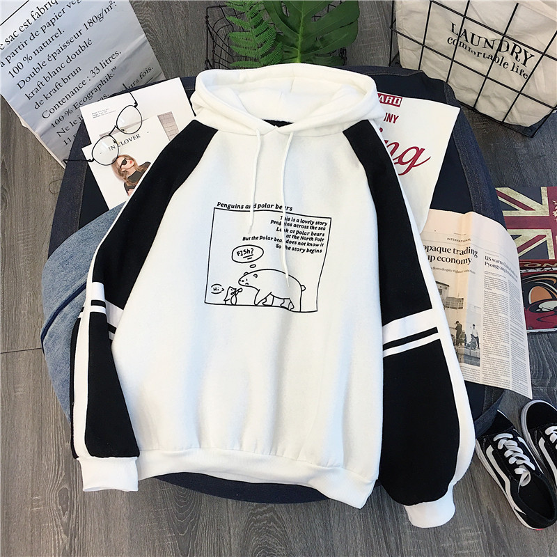 Autumn and Winter Furry and Thickened Sanitary Dresses Women's Hoodies New Korean Edition Students'Loose Long Sleeve Jacket 201112