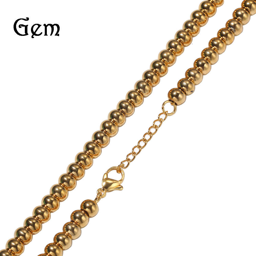 Classic Gold Catholic Rosary Necklace Bracelet Stainless Steel 4mm 6mm Beaded hip hop Necklace
Classic Gold Catholic Rosary Necklace Bracelet Stainless Steel 4mm 6mm Beaded hip hop Necklace