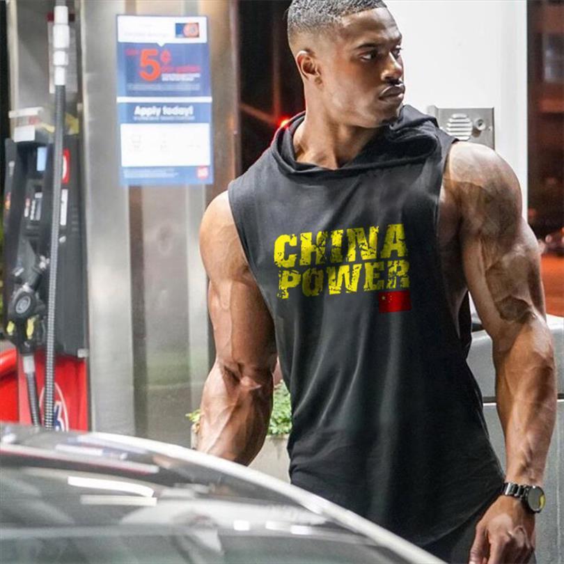 china power liftwear summer mens sleeveless shirt with hoody gym clothing fitness men bodybuilding stringer hoodies tank, White;black
china power liftwear summer mens sleeveless shirt with hoody gym clothing fitness men bodybuilding stringer hoodies tank, White;black