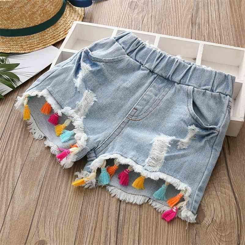 Summer Fashion Beauty Cute 2 3 4 6 8 10 12 Years Children Short Jeans Pants Baby Kids Girls Denim Tassel Hole Shorts 210701, Blue
Summer Fashion Beauty Cute 2 3 4 6 8 10 12 Years Children Short Jeans Pants Baby Kids Girls Denim Tassel Hole Shorts 210701, Blue