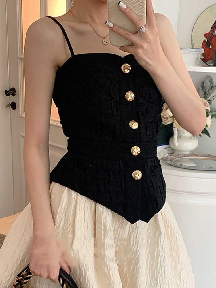 Sexy Leaky Shoulder Braided Single Breasted Tube Top Sling Ladies Autumn Style Personality All-match Top 210625