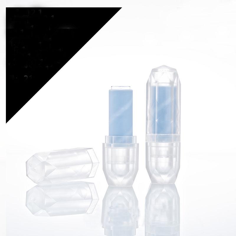 12.1mm 10/30/50pcs Empty Translucent Diamond Lipstick Tube , DIY Portable Frosted Makeup Lipstick Container Cosmetics Packaging