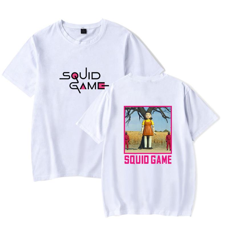 men's t-shirts squid game t-shirt and women's unseix logo cool round six kpop korean style summer short sleeve cotton, White;black
men's t-shirts squid game t-shirt and women's unseix logo cool round six kpop korean style summer short sleeve cotton, White;black
