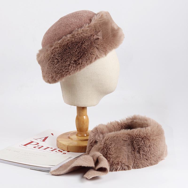 Berets Winter Hat Scarf Women's Warm Wool Beret Knitted Ear Protector Landlord Men's Neck Folding Lei Feng, Black
Berets Winter Hat Scarf Women's Warm Wool Beret Knitted Ear Protector Landlord Men's Neck Folding Lei Feng, Black