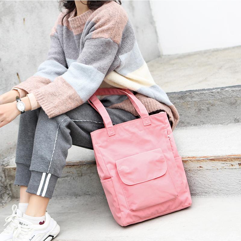 Women Large Capacity Bags Handbags Casual Women's Canvas Student Handbag Solid Color Reusable Waterproof Shoulder Bag #30, Black
Women Large Capacity Bags Handbags Casual Women's Canvas Student Handbag Solid Color Reusable Waterproof Shoulder Bag #30, Black