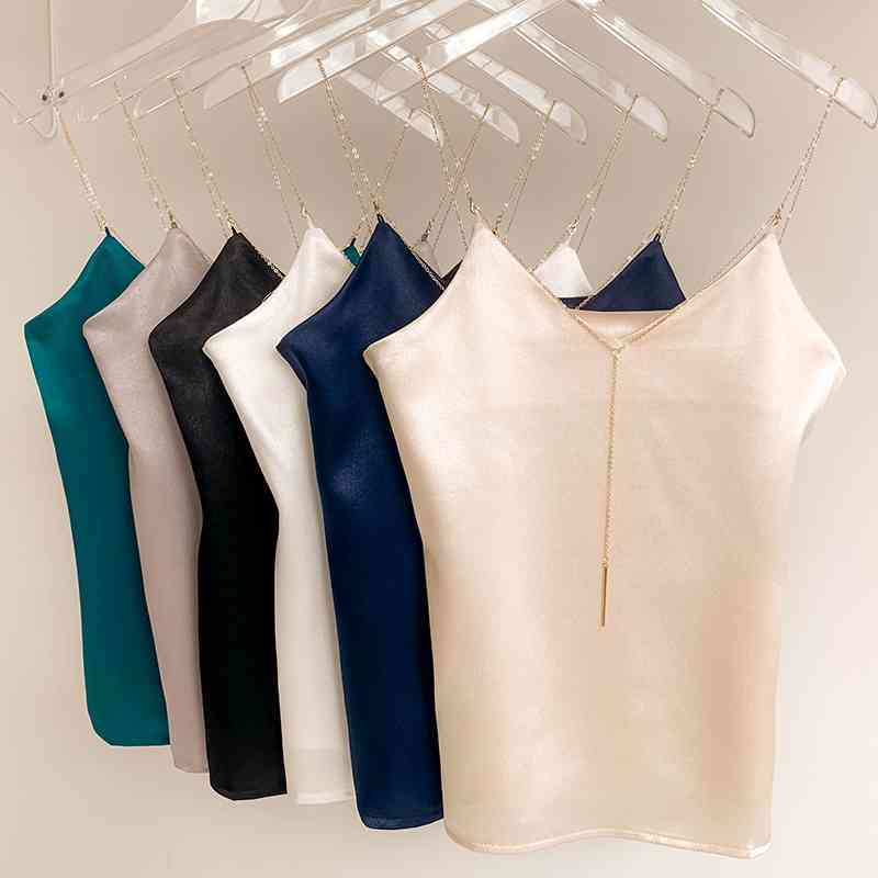 Crop Top Women Sexy Yellow hardware sling Tank Tops Vest Bare Midriff Sleeveless T-Shirt Summer Beach brat top bralette 210625