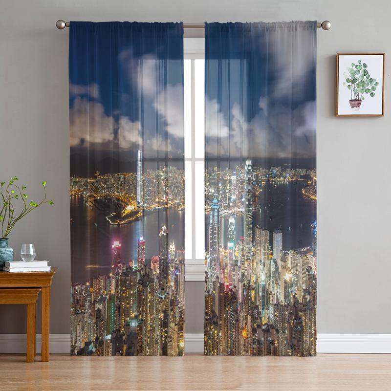 Curtain & Drapes City Lights Sky Night Sheer Curtains Bedroom Decoration Kitchen Tulle For Living Room
Curtain & Drapes City Lights Sky Night Sheer Curtains Bedroom Decoration Kitchen Tulle For Living Room