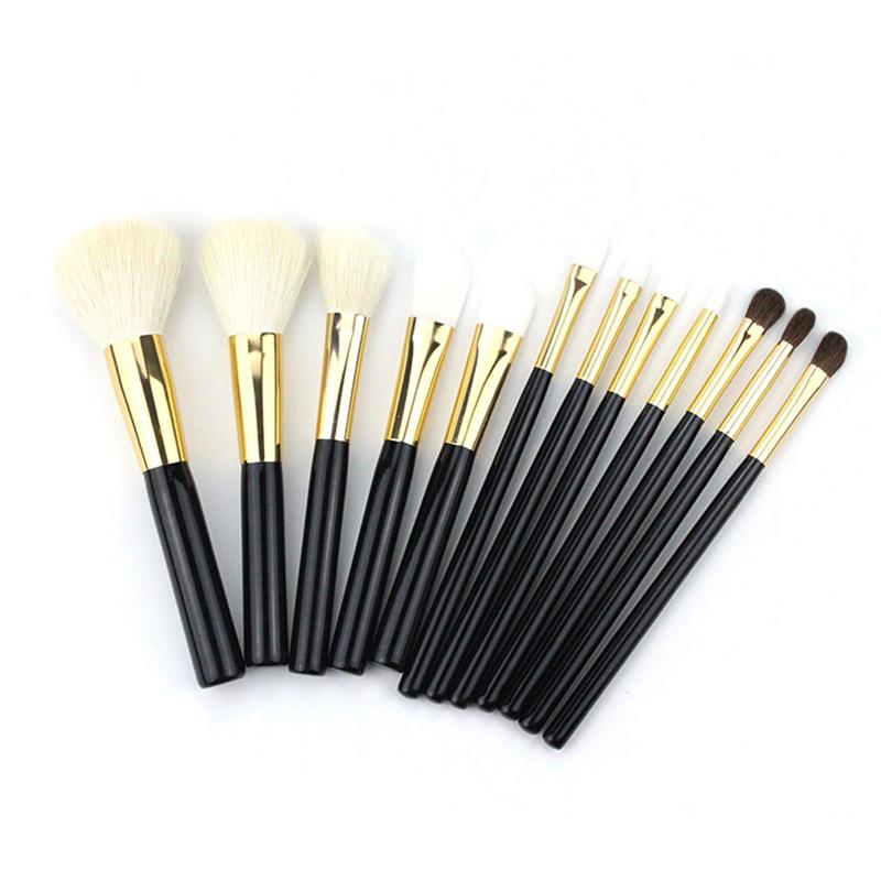Makeup Brushes 12Pcs Professional Soft Hair Brush Set Loose Powder Concealer Repair Foundation Eye Shadow Eyebrow Beauty