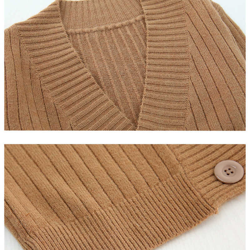 Cardigan Fall Long Flare Sleeve Short Sweater Women Ribbed Knitted Cotton Tops Black White Ladies Soft Outwear Female 10937 210528wtt