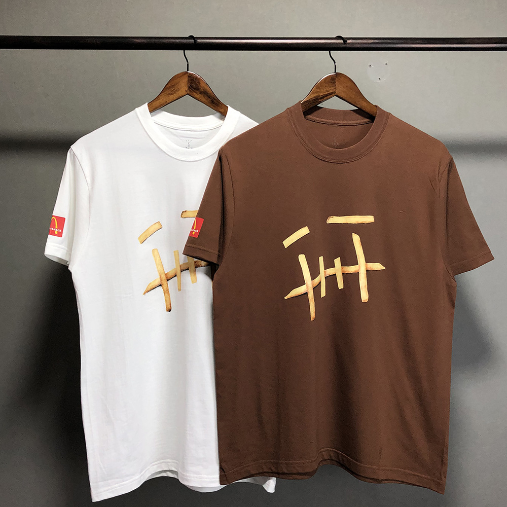 Street tide Travis Scott Cactus jack McDonalds joint French fries T-shirt Men Women High Street Hip Hop T-shirt top Male Tee
Street tide Travis Scott Cactus jack McDonalds joint French fries T-shirt Men Women High Street Hip Hop T-shirt top Male Tee