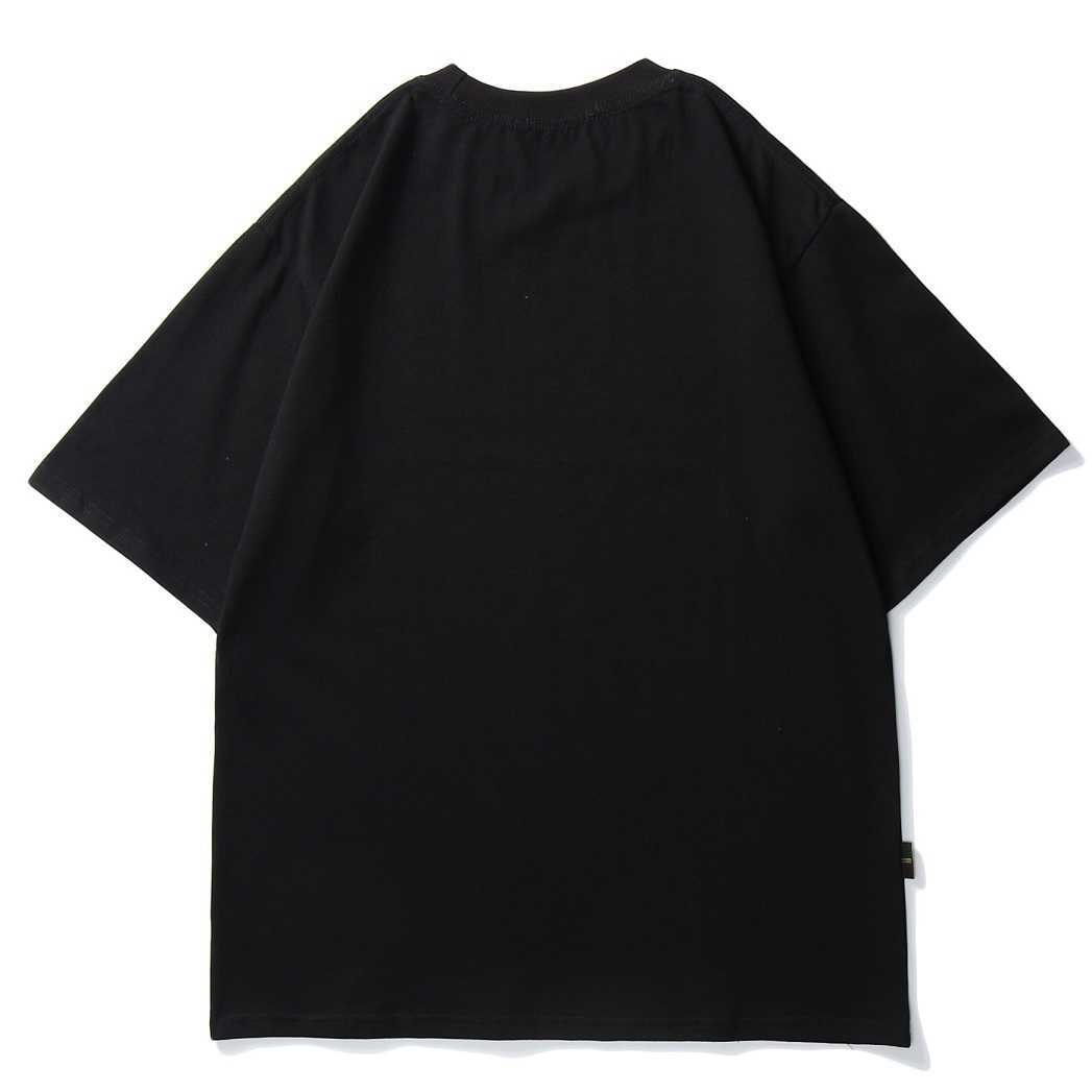 Men Hip Hop T Shirt butterfly Picture Retro T-Shirt Streetwear Harajuku High Street Tshirt Oversized Summer Black WhiteTops 210715