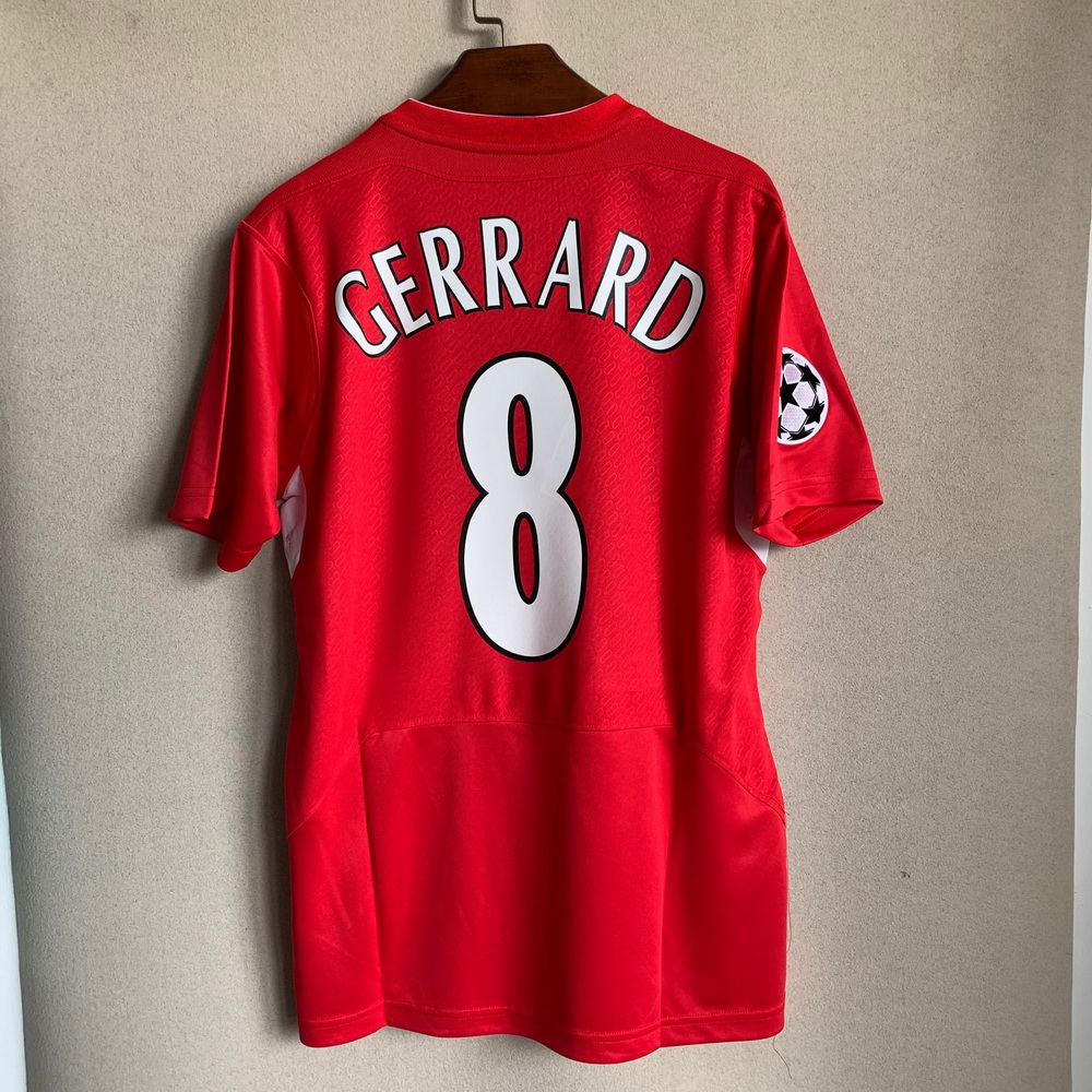 Retro Fan's Football shirts Soccer Tee Steven Gerrard Xabi Alonso 2005 UCL Final Home red Camiseta futbol Maillot de foot Maglia di calcio, Black
Retro Fan's Football shirts Soccer Tee Steven Gerrard Xabi Alonso 2005 UCL Final Home red Camiseta futbol Maillot de foot Maglia di calcio, Black